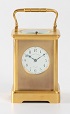 A French gilt brass carriage clock with rare 'Doctor' striking, circa 1890.
 